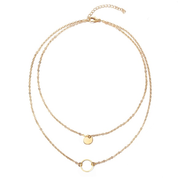 Minimalist "Bad Karma, Good Karma" Circle Necklace - Picture 4 of 8